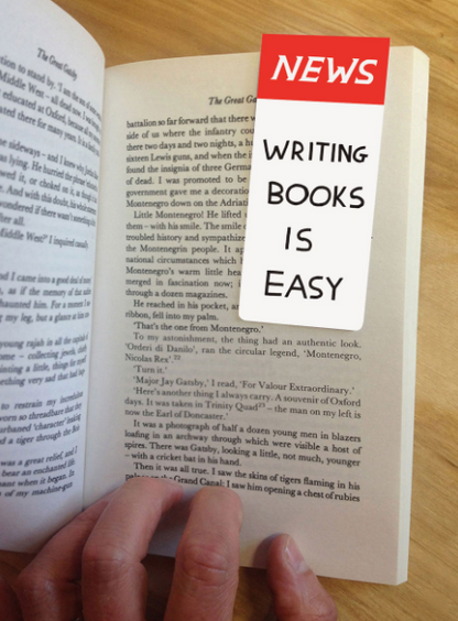 MAGNETIC BOOKMARK NEWS WRITING BOOKS IS EASY BY DAVID SHRIGLEY