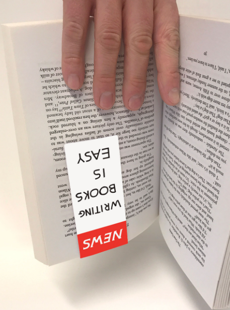 MAGNETIC BOOKMARK NEWS WRITING BOOKS IS EASY BY DAVID SHRIGLEY