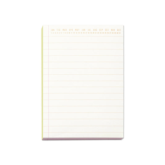 Colorblock Notepad - Chartreuse & Pink