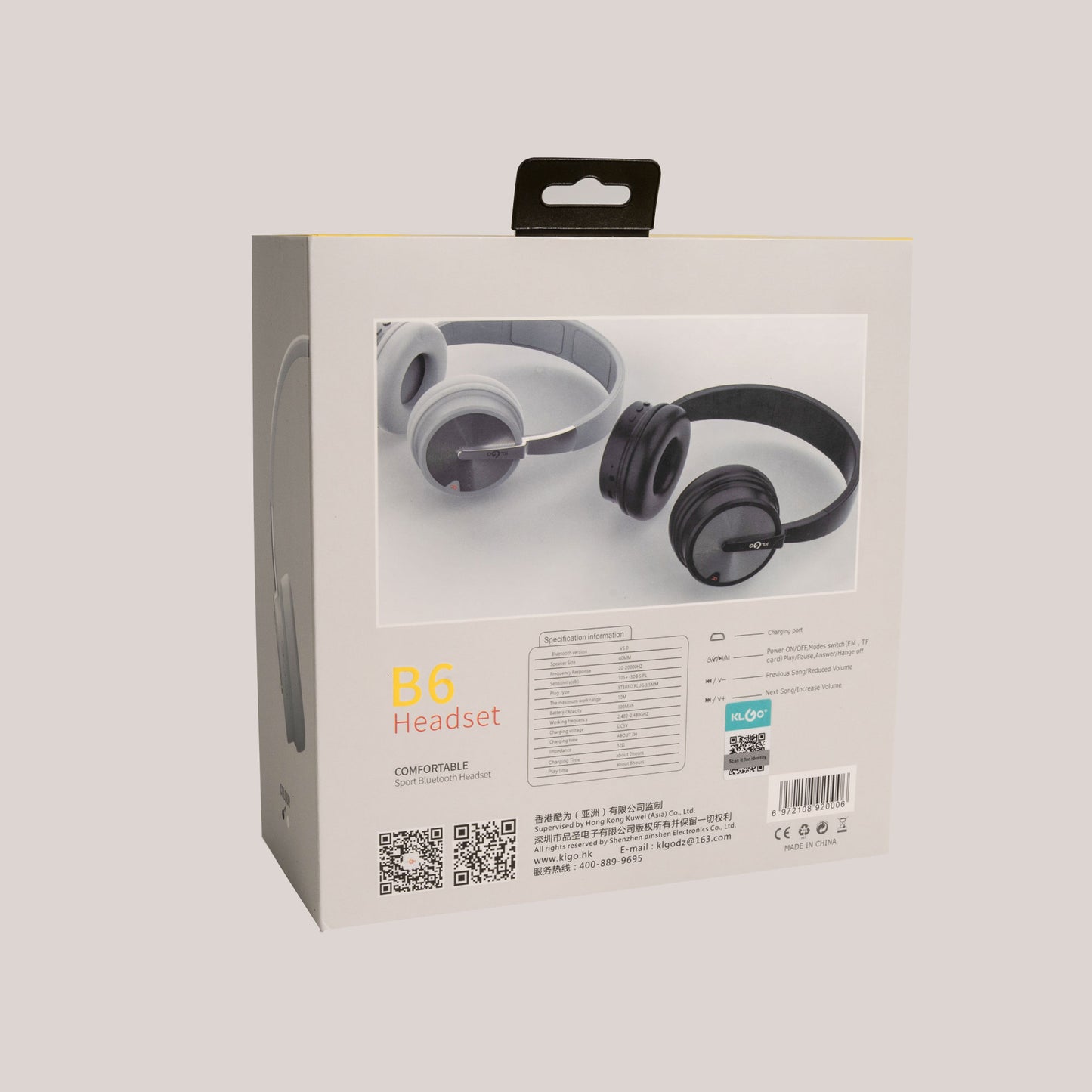 KLGO Over-Ear Headphone with Microphone