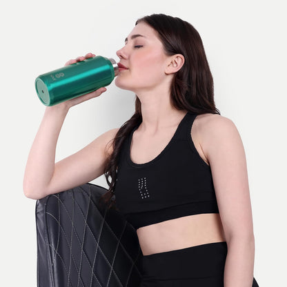 Carbonated Sports Bottle- Leak Proof 27 oz| 800 ML Green