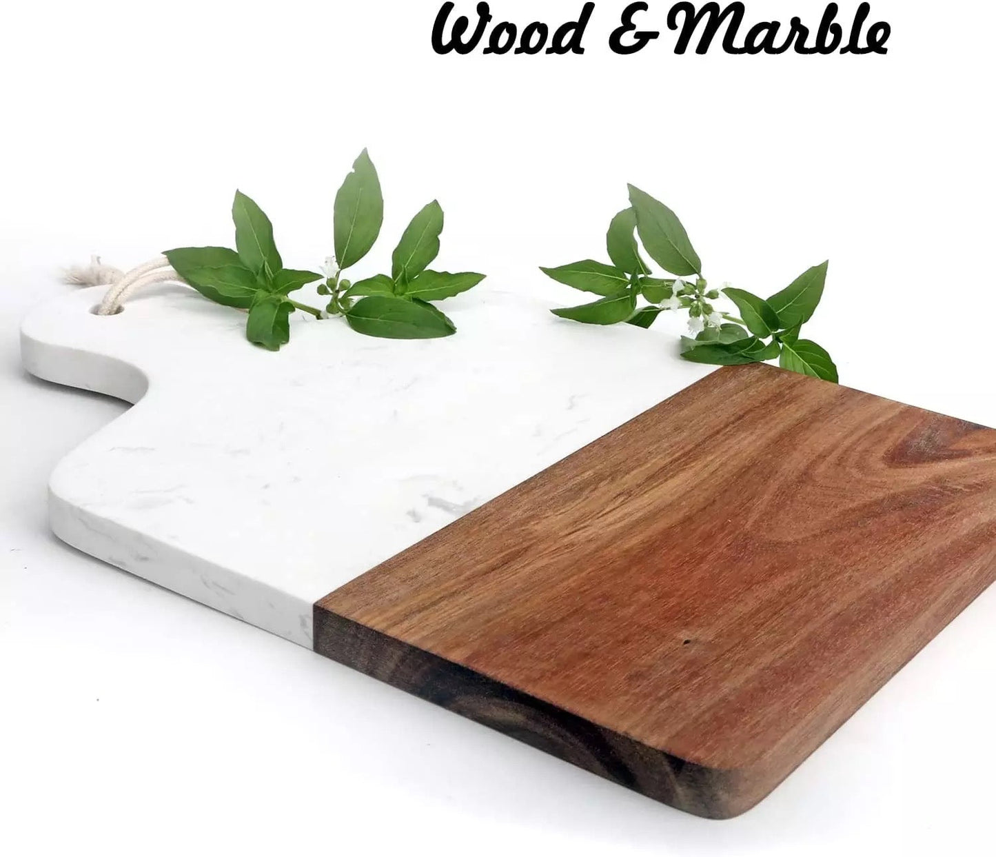 SINT Natural Wooden And Marble Chopping Board