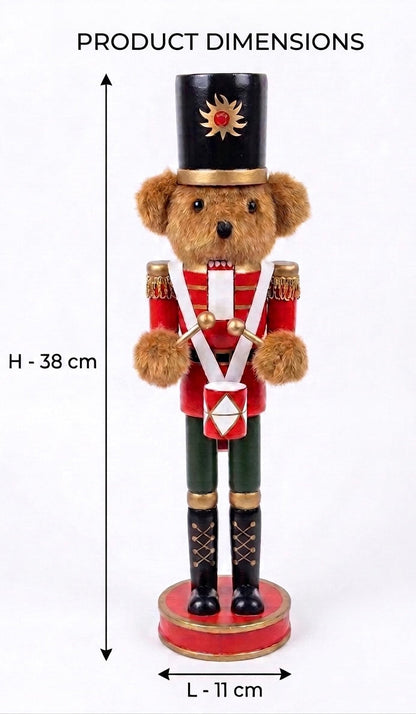 Wooden Nutcracker Soldier Figure Classic Christmas Tabletop Decoration for Shelves Countertops Mantels and Holiday Home Display (Copy)