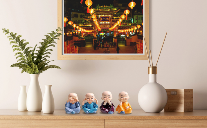 Close-Up Monk Detail