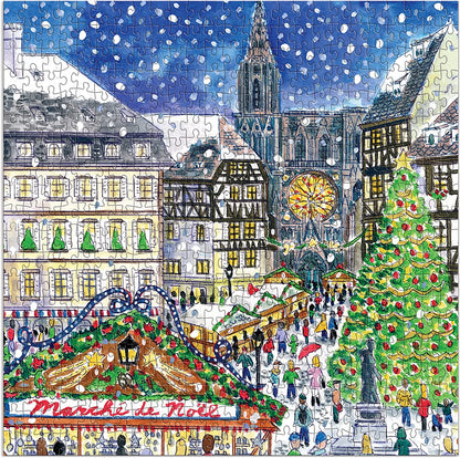 Michael Storrings Christmas in France 500 Piece Puzzle from Galison