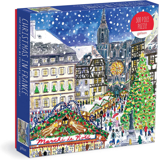 Michael Storrings Christmas in France 500 Piece Puzzle from Galison