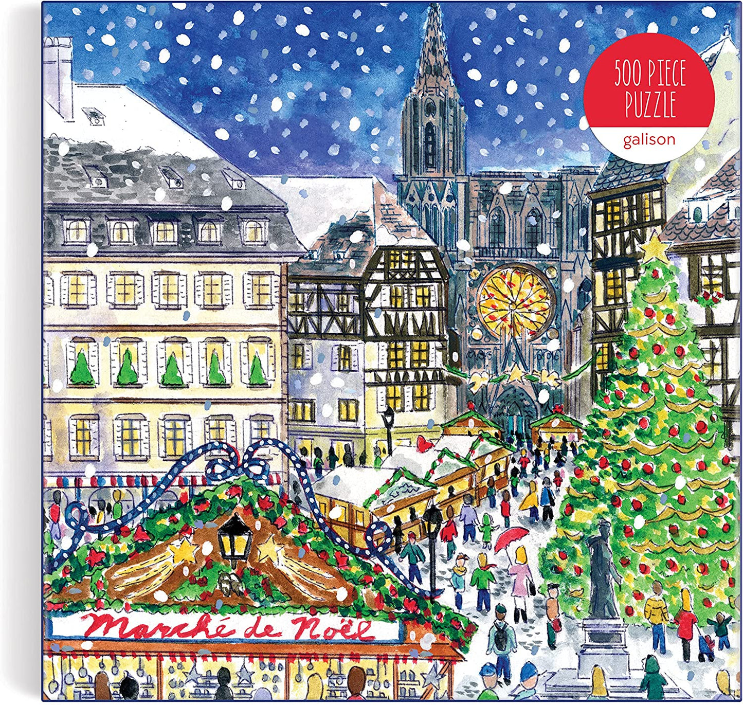 Michael Storrings Christmas in France 500 Piece Puzzle from Galison