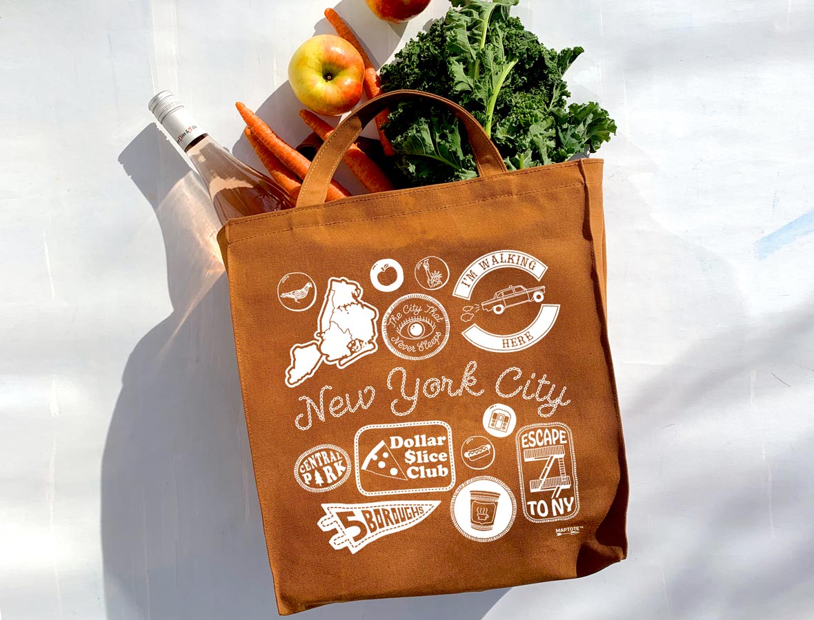 Maptote New York City Shopper Tote Bag