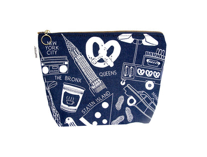 Maptote New York City Makeup Pouch - Denim