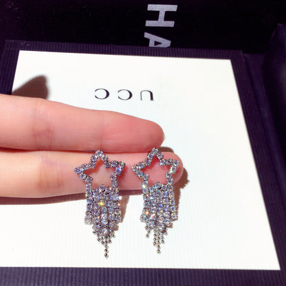 New Fashion Elegant Silver Pin Earrings