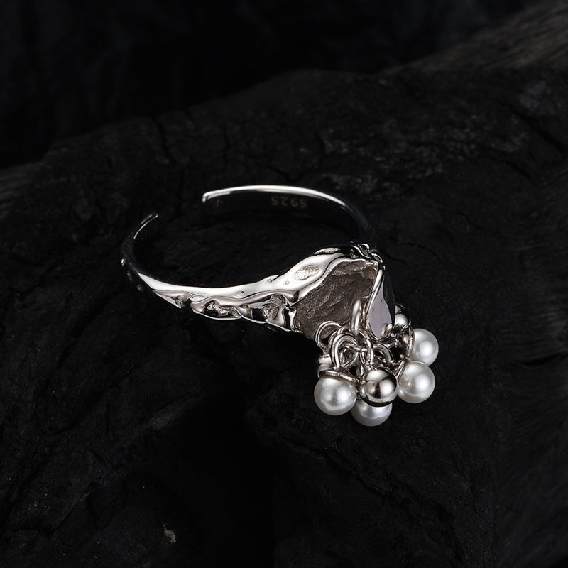 Sterling Silver Grape Cluster Ring For Women