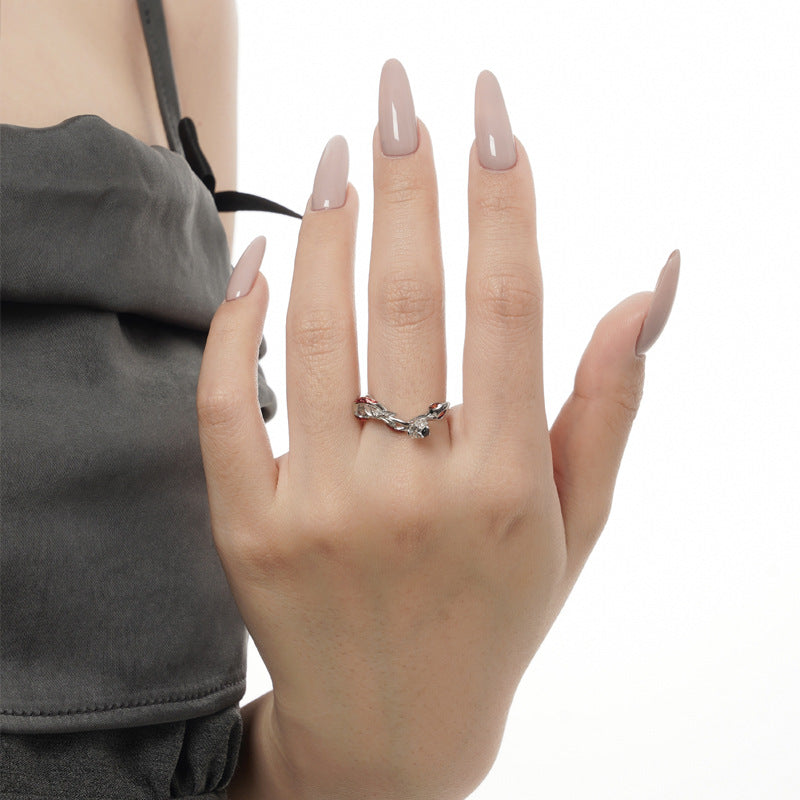 Sterling Silver Rose Ring For Women