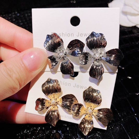 Flower Elegant All-match Earrings Female