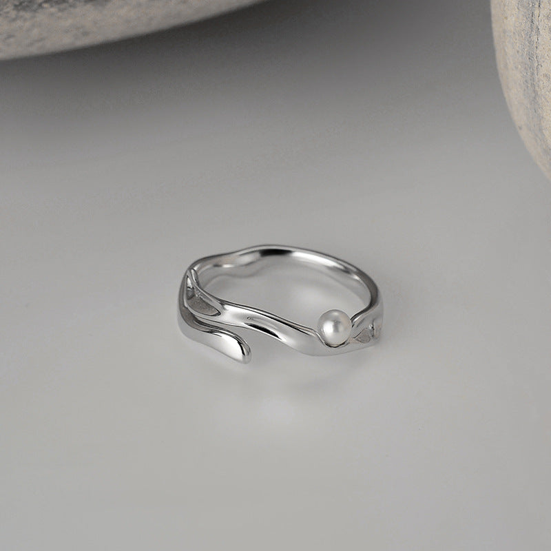 Simple Sterling Silver Irregular Ring