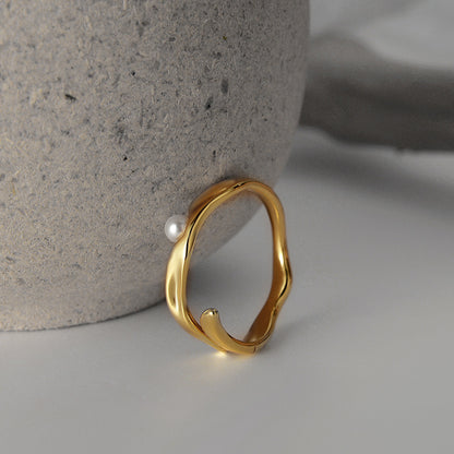 Simple Sterling Silver Irregular Ring