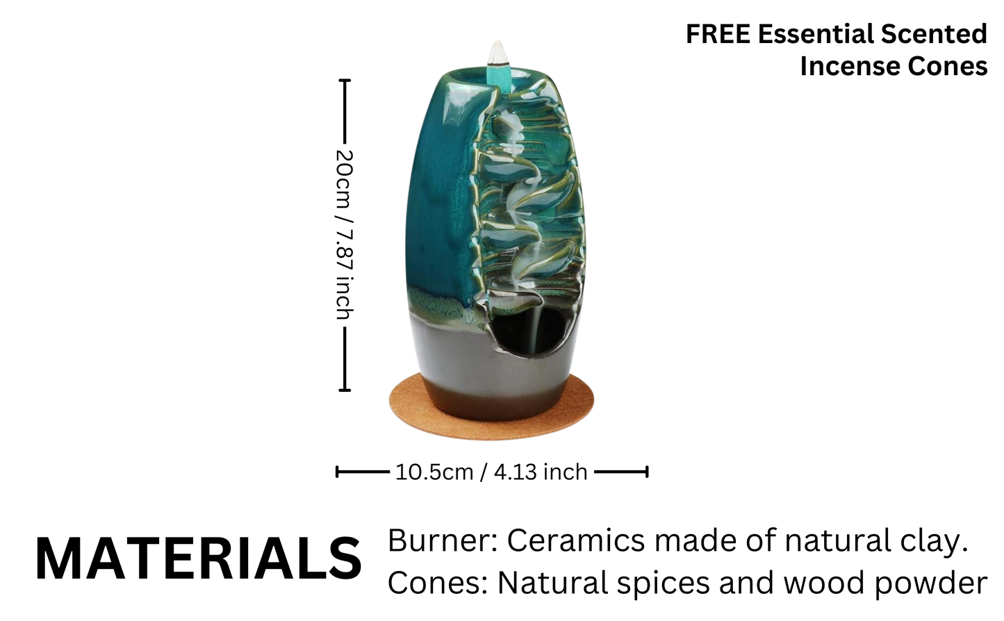 Ceramic Incense Holder Cone Burner