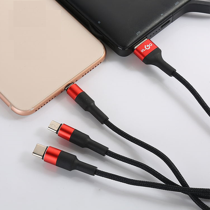 KLGO 3-In-1 High Power Fast Charging Data Cable