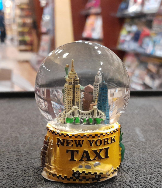 Taxi Snow Globe