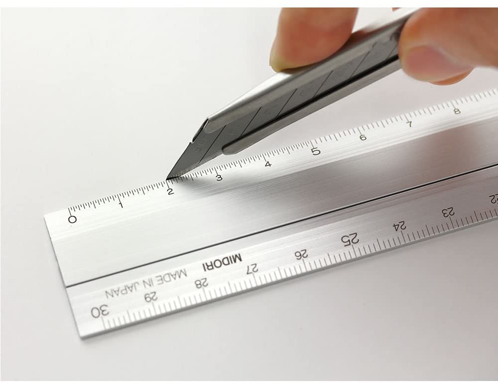 Aluminum Multi Ruler 30cm Black