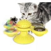 Cat Rotating Windmill Multi-Function Toys Itch Scratching Device Teeth Shining Toy