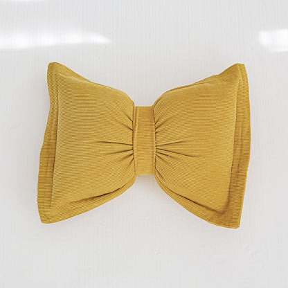 Creative Bowknot Cotton Lumbar Pillow