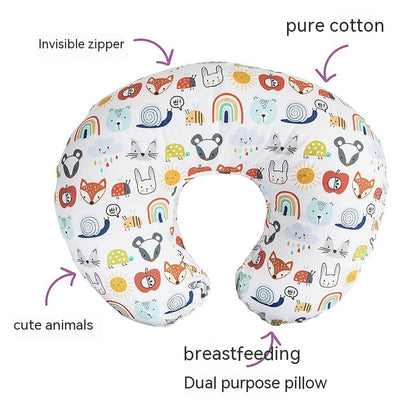 Baby Feeding Pillow Pillowcase Elastic U-shaped Breastfeeding