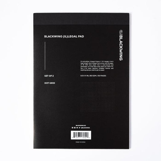 Blackwing (IL) Legal Pad - Set of 2 Dot Grid