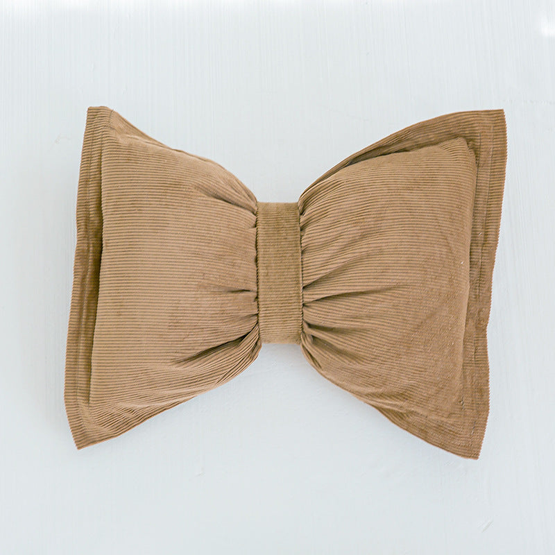 Creative Bowknot Cotton Lumbar Pillow