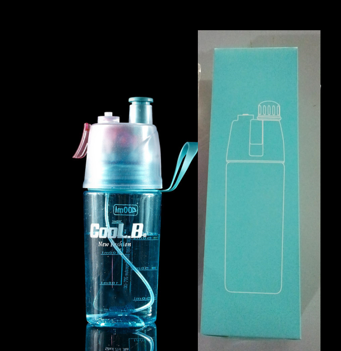 Sports Water Plastic Bottle Outdoor Creative Mist Spray with Leak Proof Portable Drinking Cup