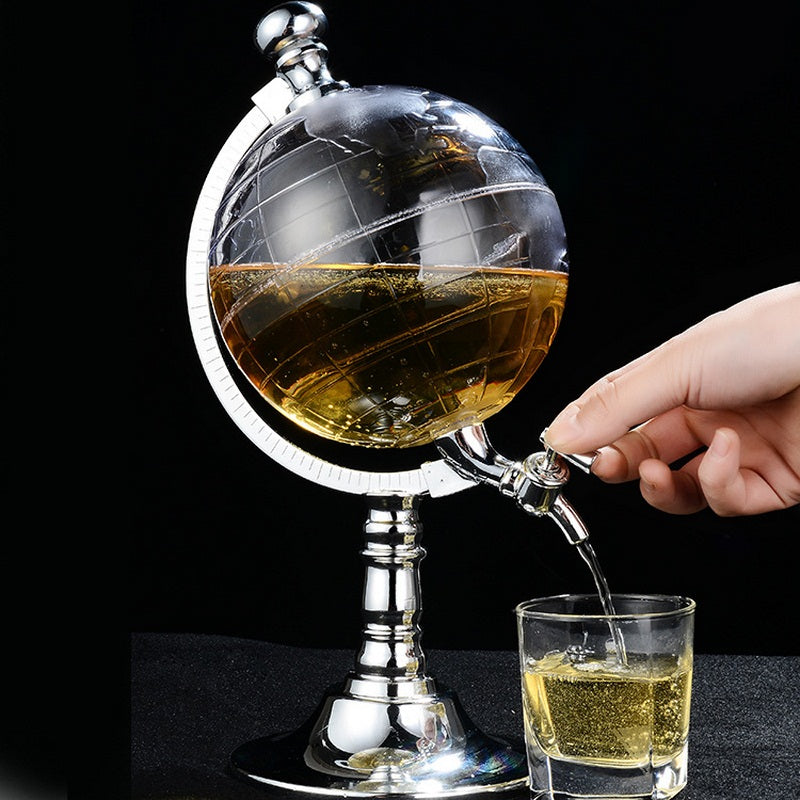 Novelty Globe Wine Decanters Drink Dispenser For Alcohol 1.5L Drinking Game Beer Liquor Dispenser Strainers Bar Accessories New