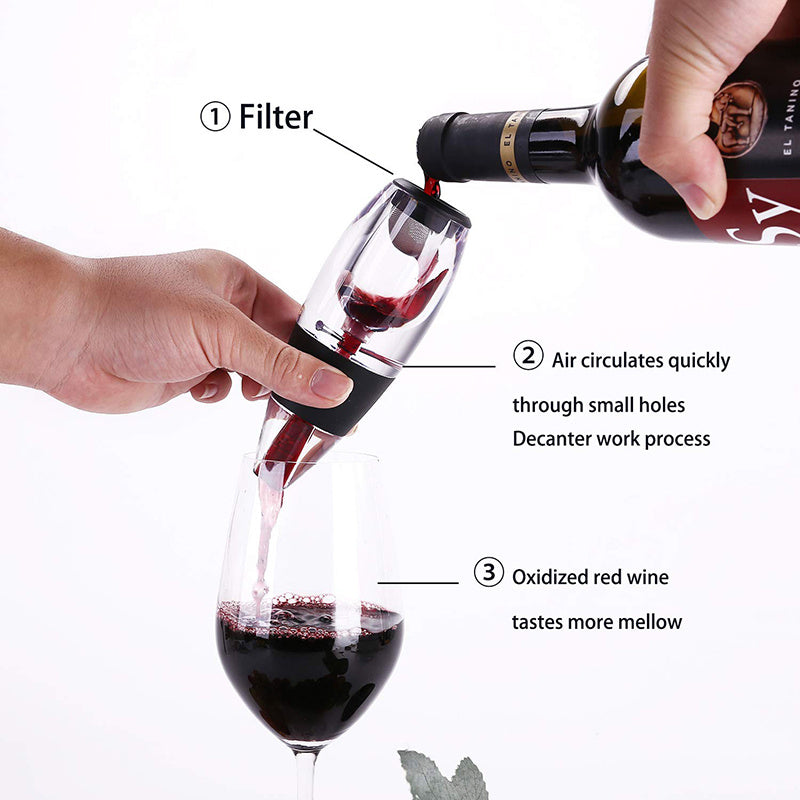 Wine Aerator Portable Red White Wine Fast Decanter Filter Family Party Whisky Decanter Flavour Enhancer Bar Tools Accessories