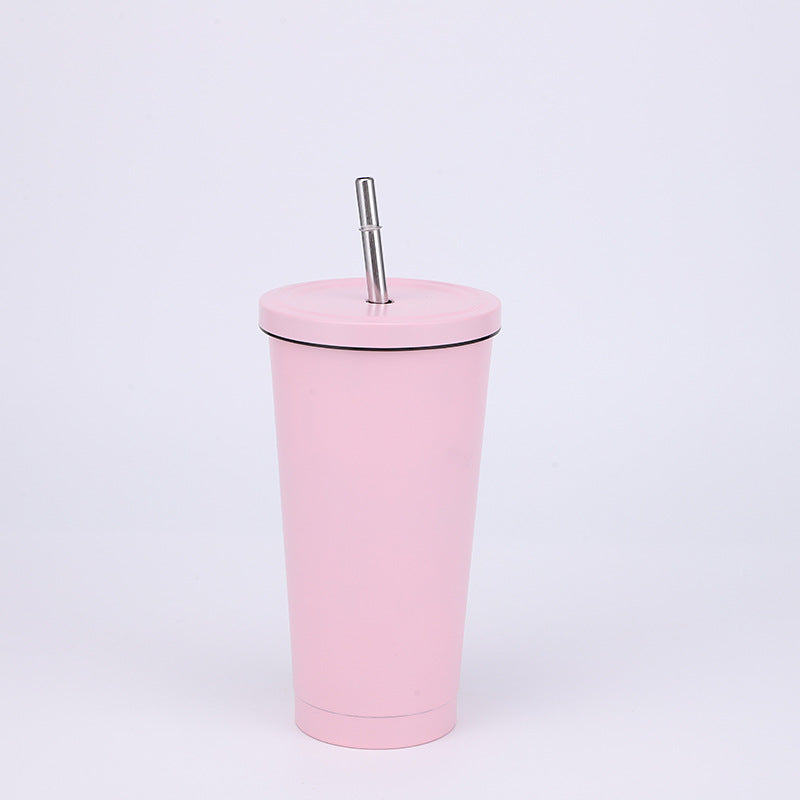 Stainless Steel Large-capacity Straw Insulation Cup