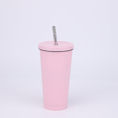 Stainless Steel Large-capacity Straw Insulation Cup