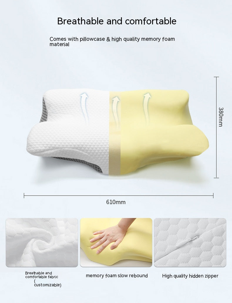 Slow Rebound Home Dormitory Memory Side Sleeping Shaped Pillow