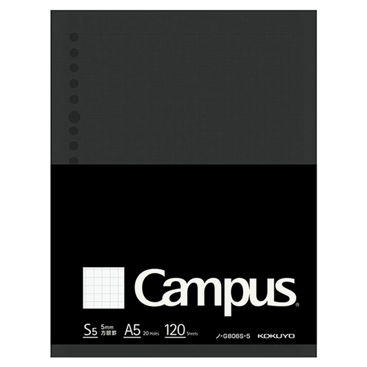 Kokuyo Campus Loose Leaf Paper Biz A5 5Mm Grid 120 Sheets