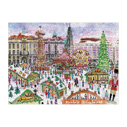 Michael Storrings Christmas Market 1000 Piece Puzzle