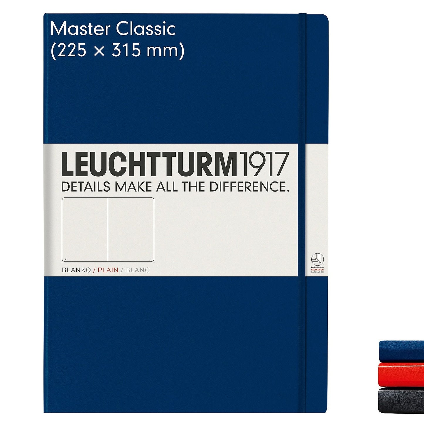 Notebook Master Classic (A4+), Hardcover, 233 Numbered Pages