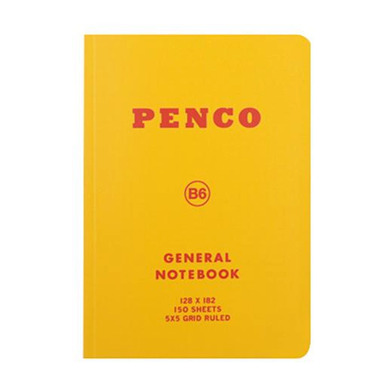 Penco Notebook B6 Yellow General Notebook