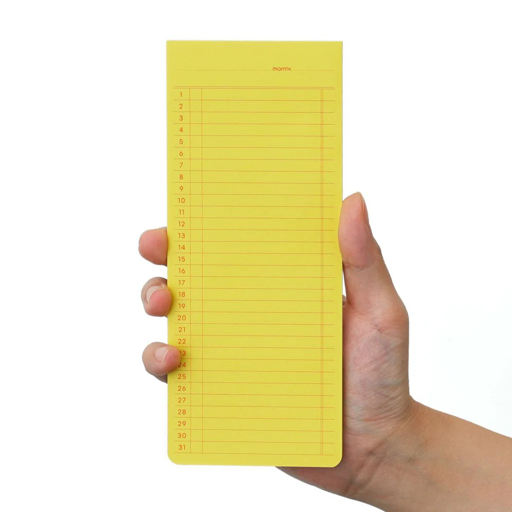 Sticky Monthly Memo Pad- Penco