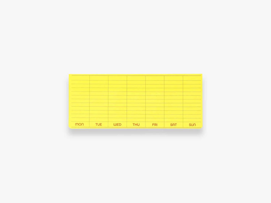 Sticky Weekly Memo Pad