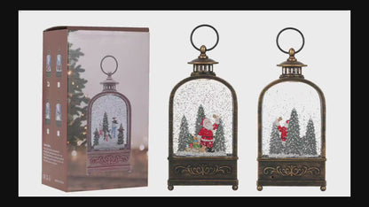 SINT Christmas Vintage Snow Globe Lantern