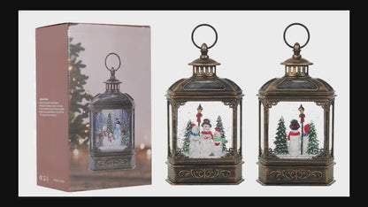 SINT Christmas Vintage Snow Globe Lantern