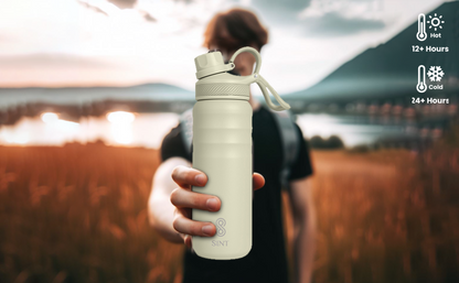 Vacuum Insulated Water Bottle- Leak Proof 24 oz| 700 ML Celadon