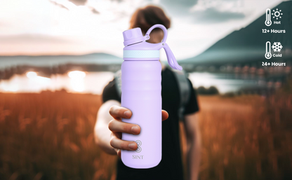 Vacuum Insulated Water Bottle- Leak Proof 24 oz| 700 ML Purple