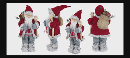 SINT 18 Inch Christmas Standing Santa Claus Doll Statue Figurine Ornament