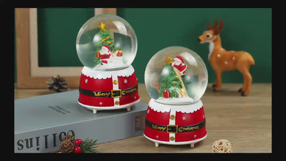 SINT Christmas Musical Glittering Water Snow Globe | Set of 2