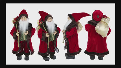 SINT 18 Inch Christmas Standing Santa Claus Doll Statue Figurine Ornament