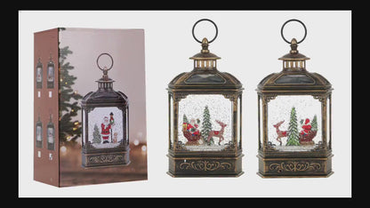 SINT Christmas Vintage Snow Globe Lantern