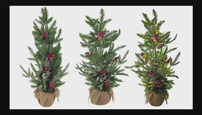 SINT 30" Premium Artificial Small Chritsmas Tree with Light for Home Decoration