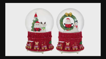 SINT Christmas Musical Glittering Water Snow Globe | Set of 2